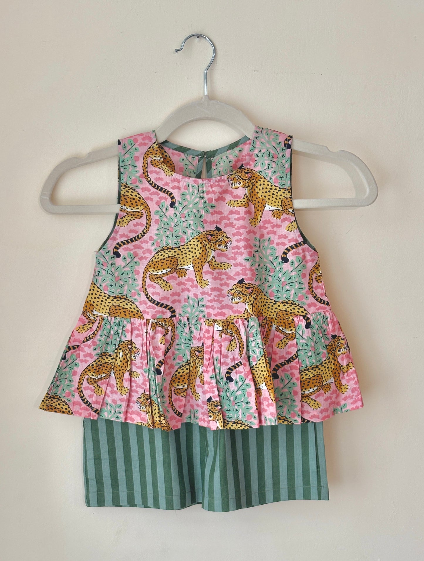 Pug Marks Peplum & Shorts Set