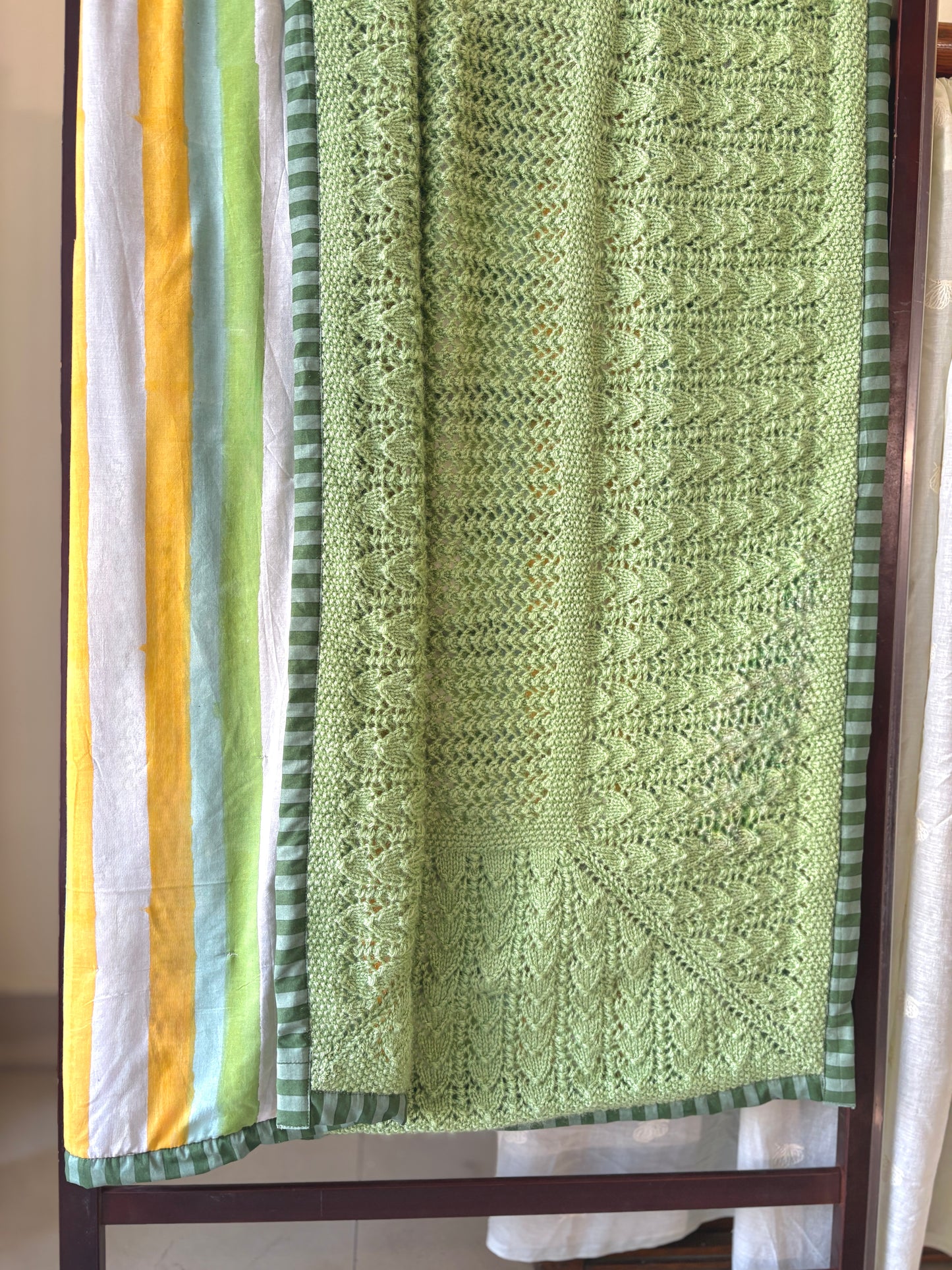 Cucumber Knitted Blanket