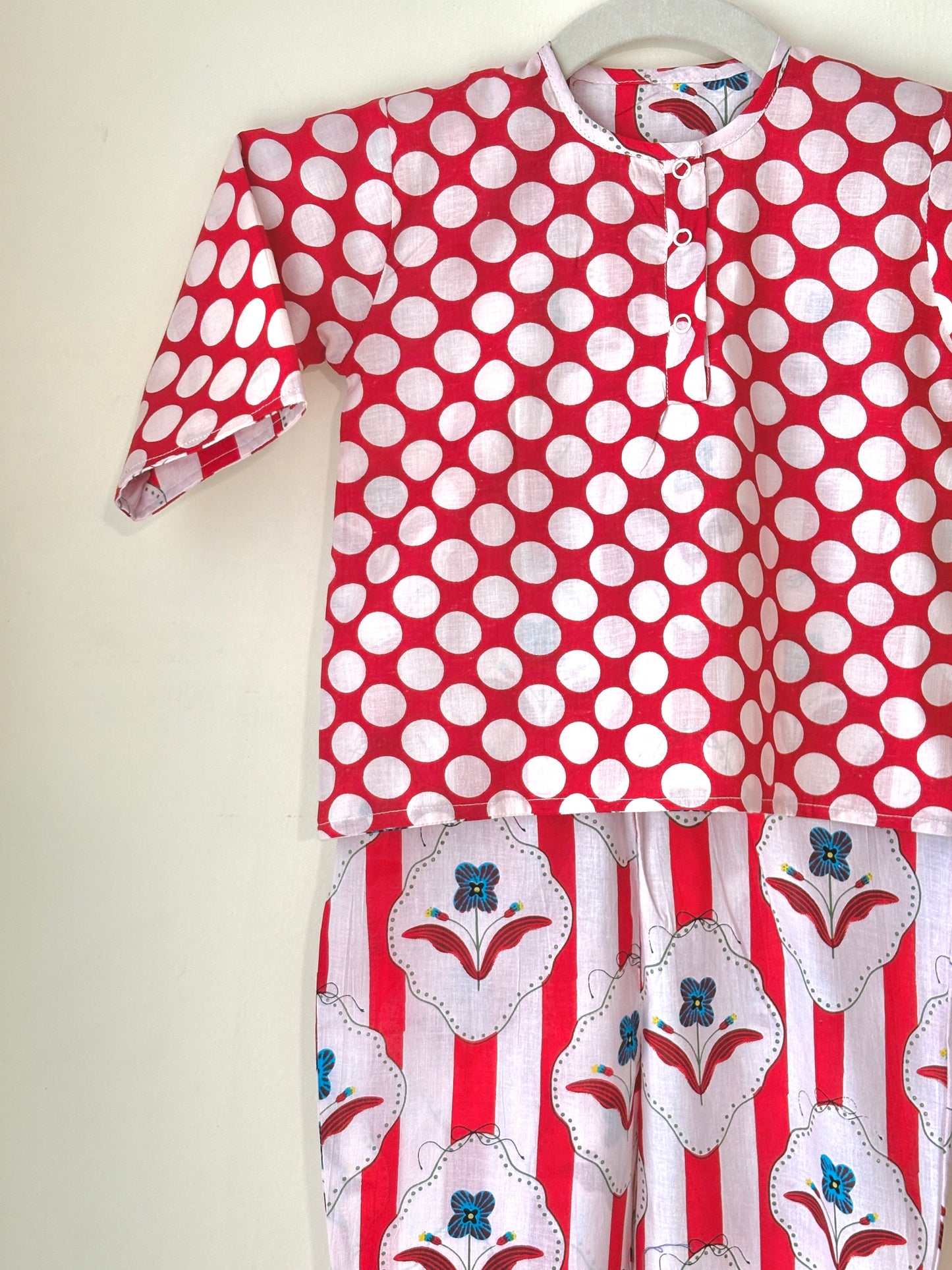 Red Polka Reversible Coords