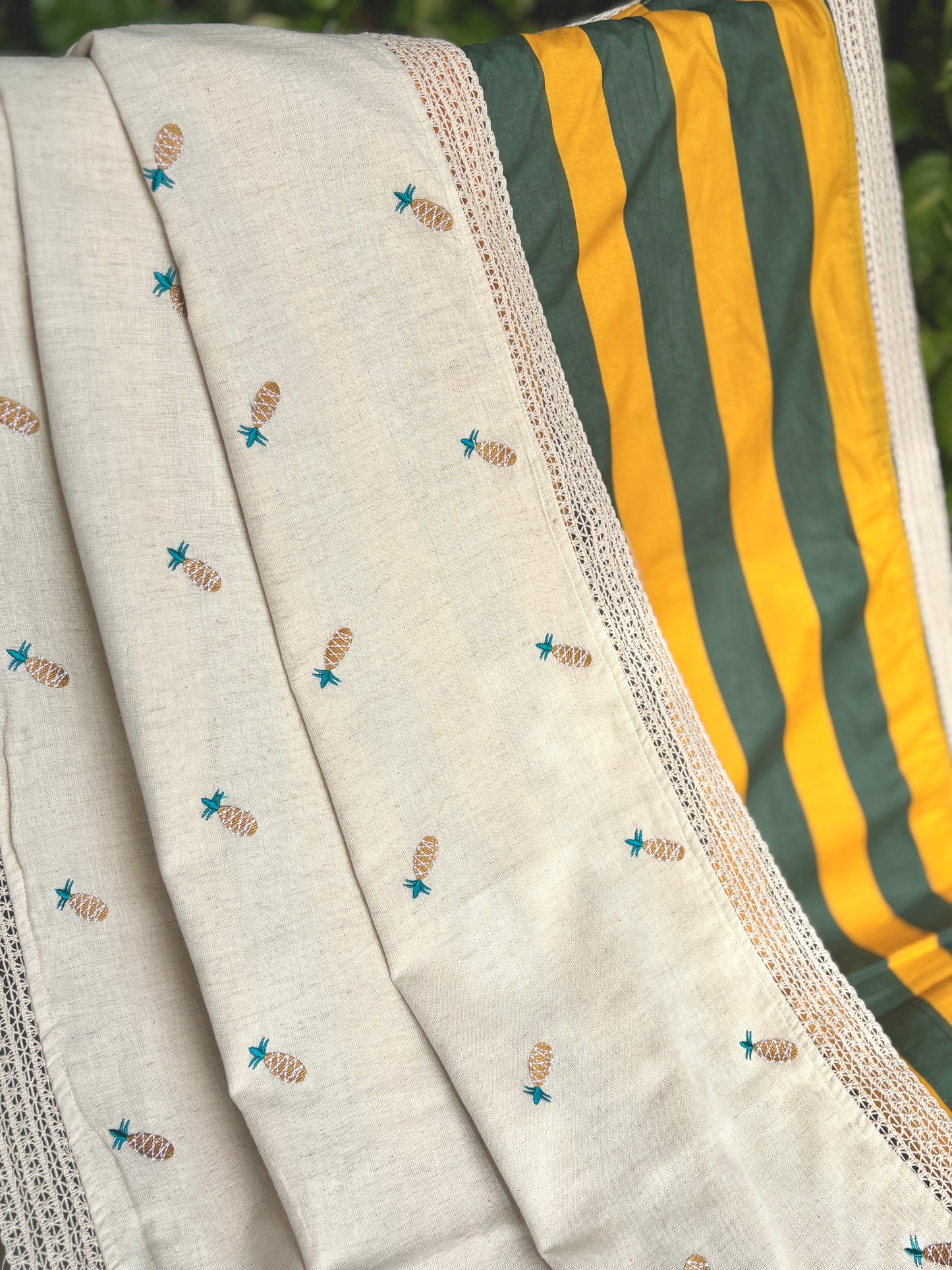 Pina Colada Embroidered Dohar