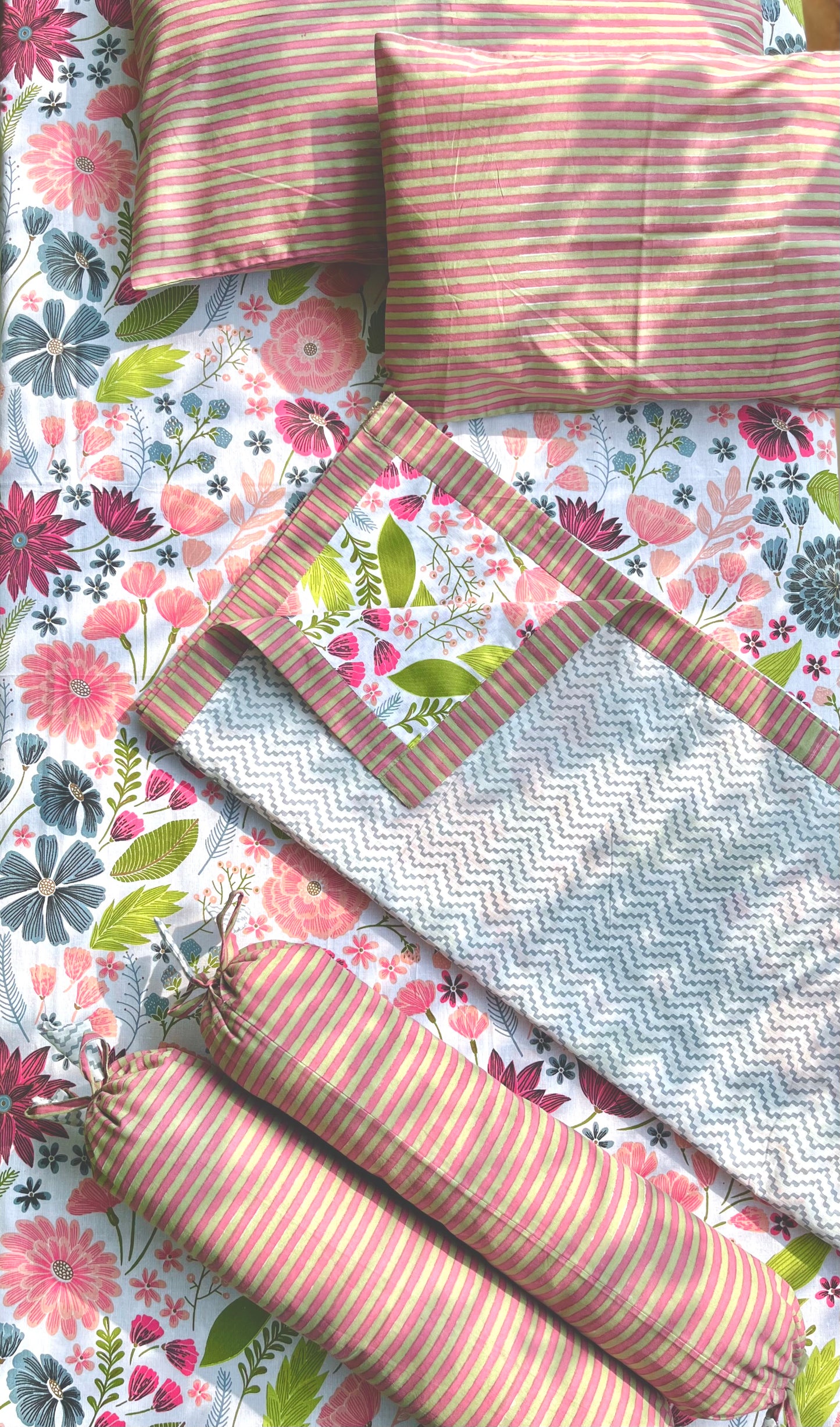 Periwinkle Cot Bedding Set