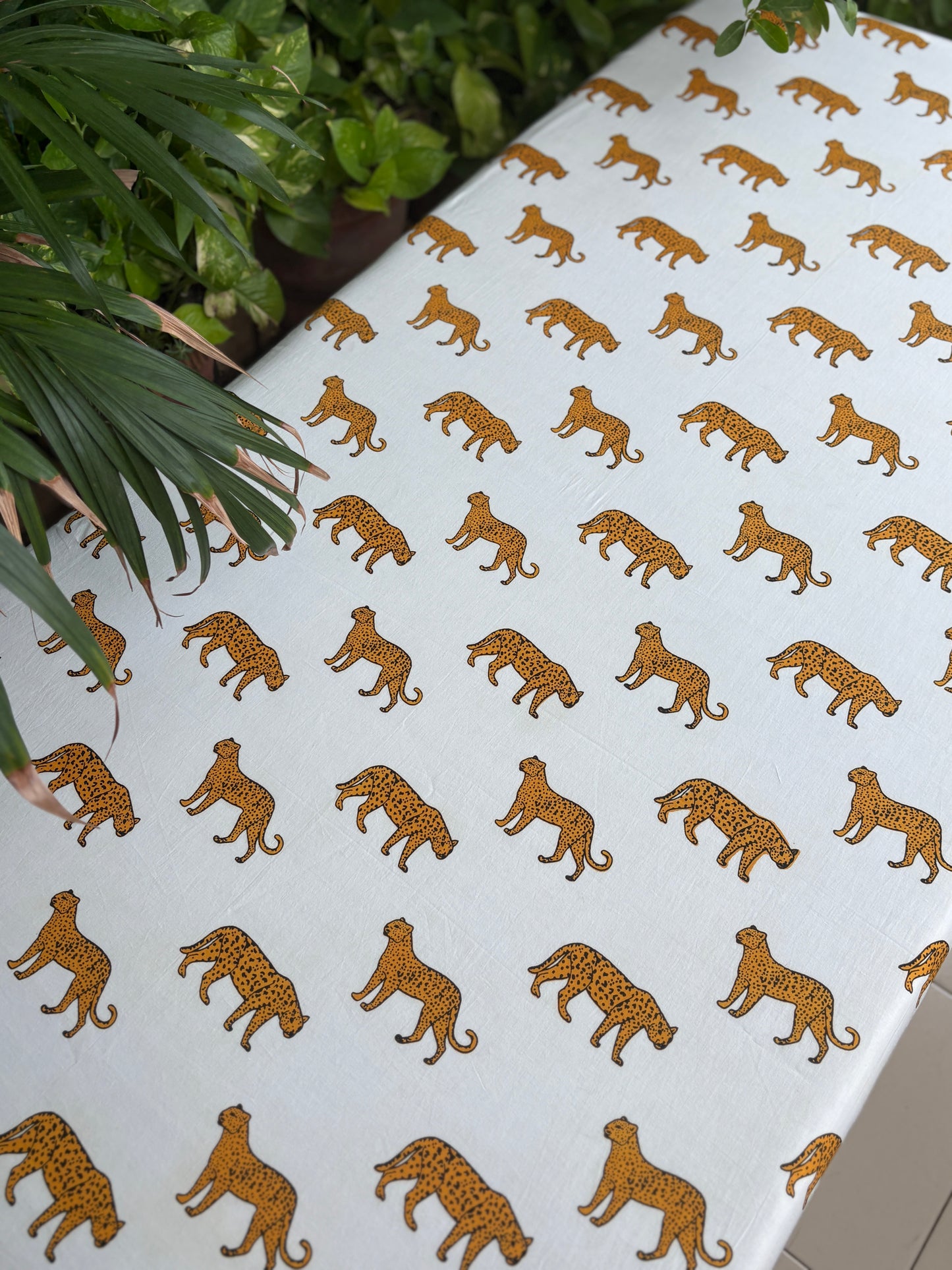Cheetah Picnic Cot Bedding Set