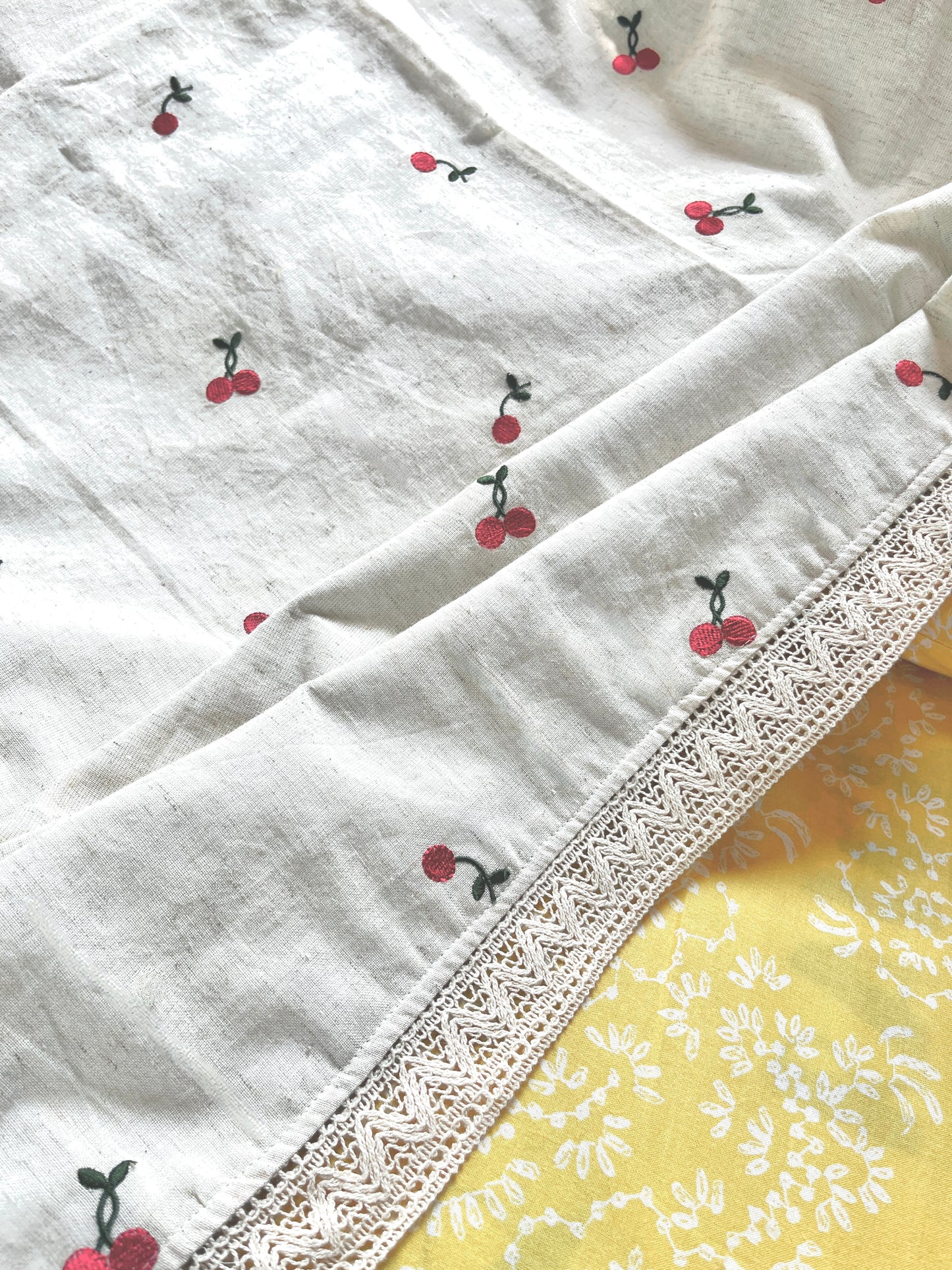 Cherry Tree Embroidered Dohar