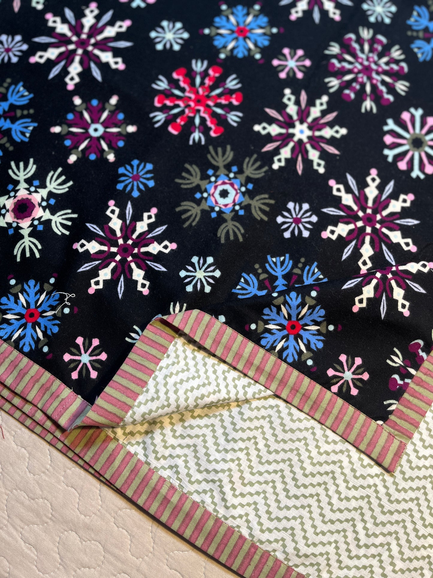 Snowflake Flannel Blanket