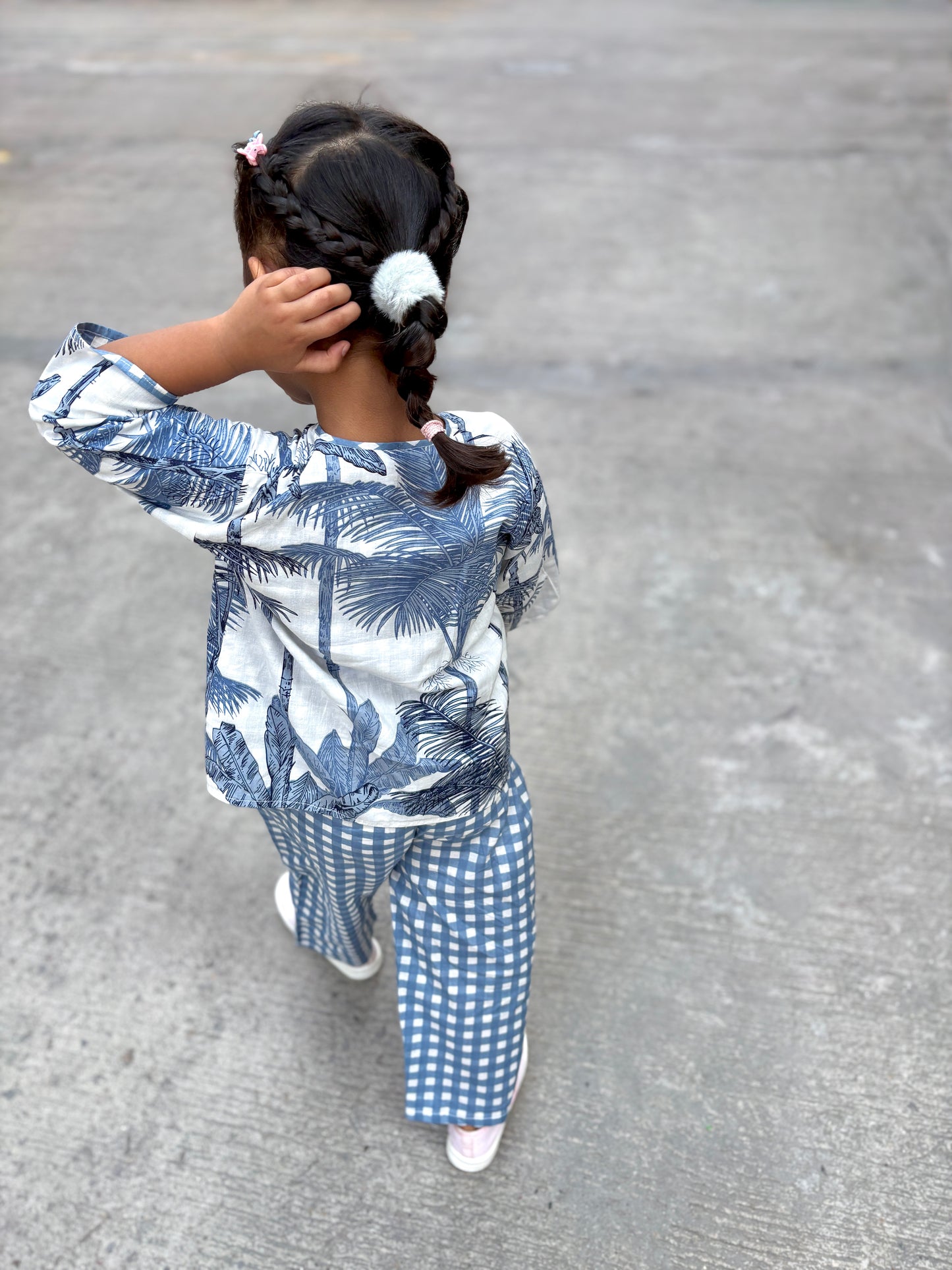Gingham Blue Reversible Coords
