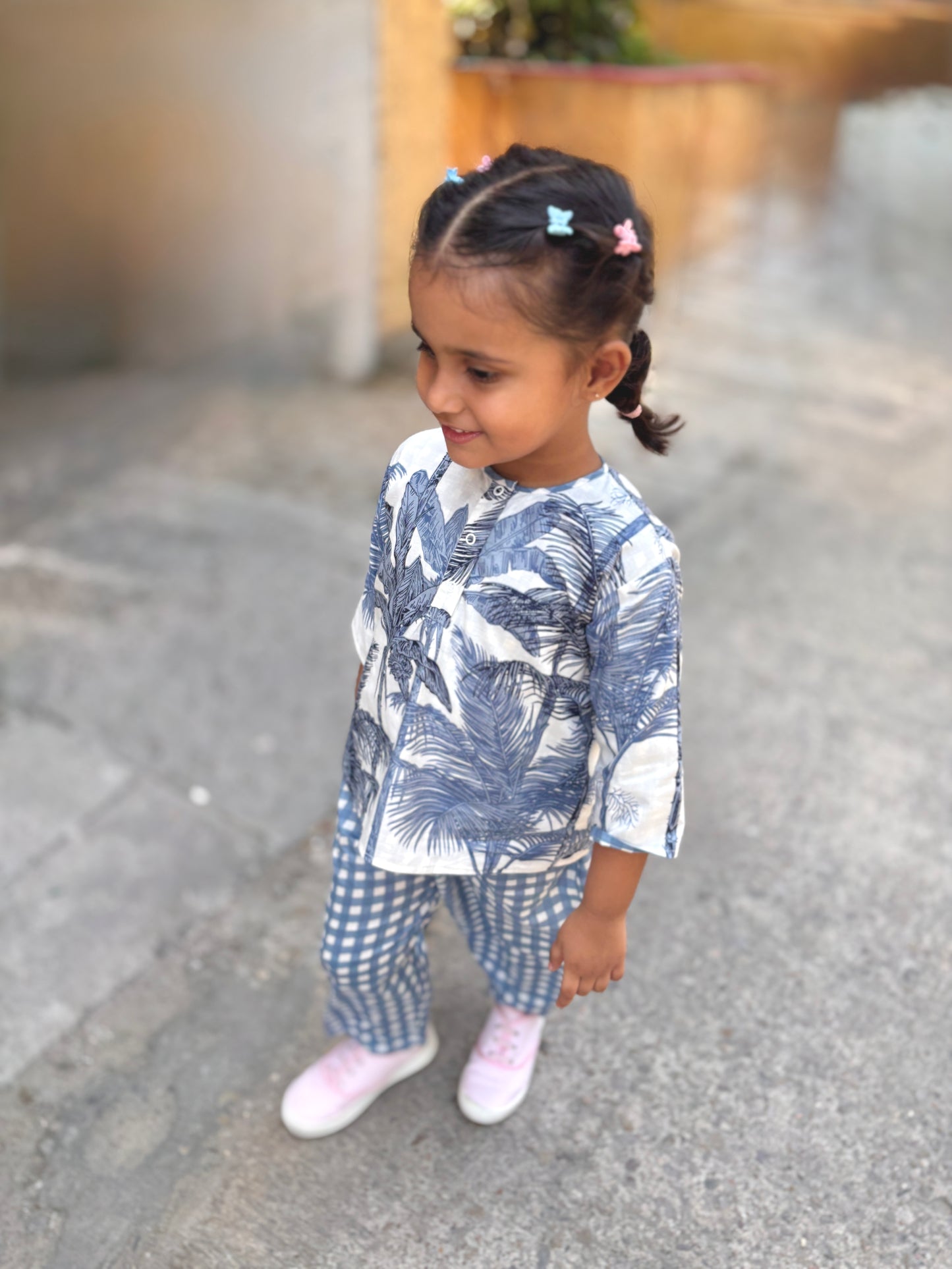 Gingham Blue Reversible Coords