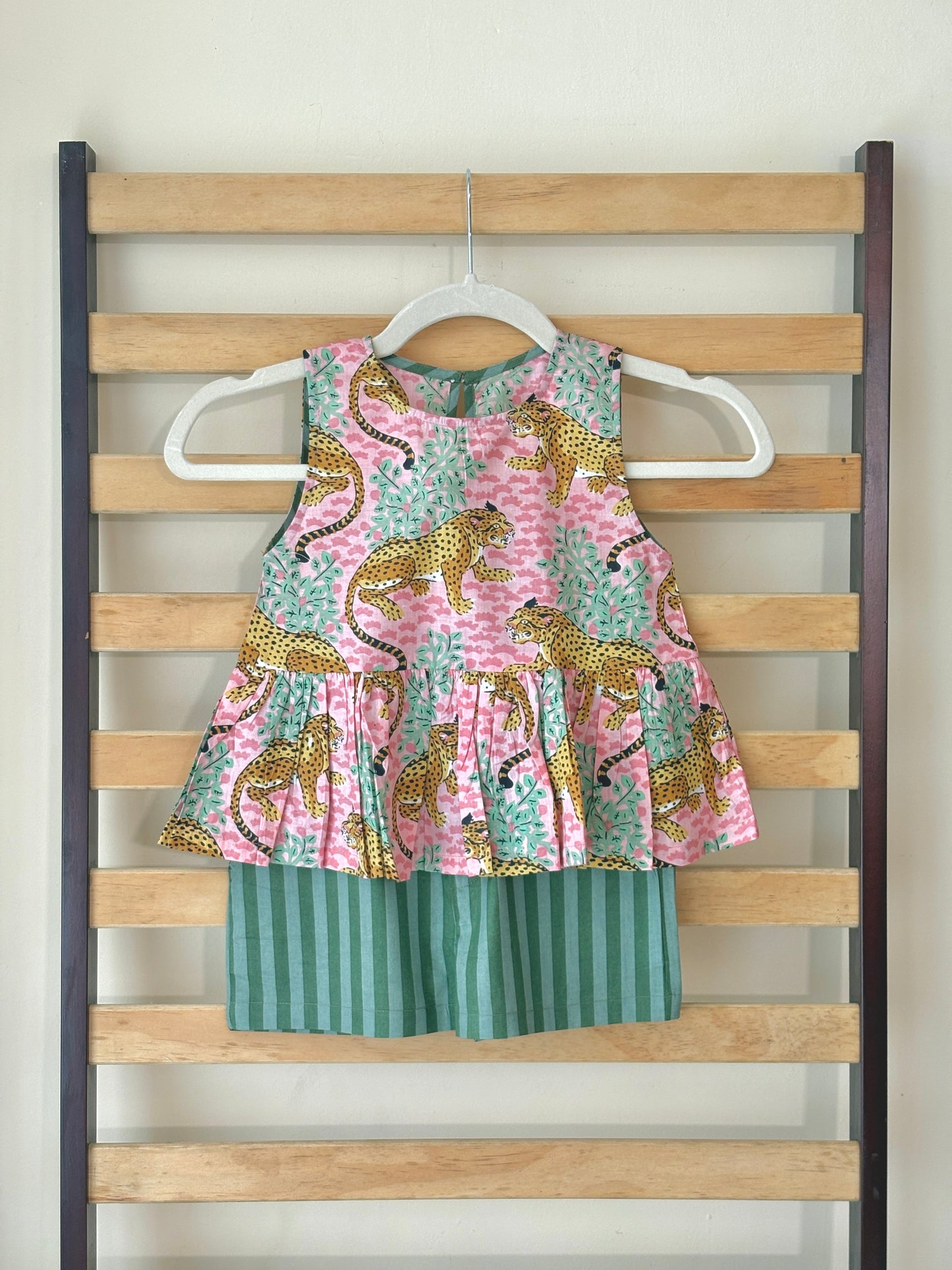 Pug Marks Peplum & Shorts Set