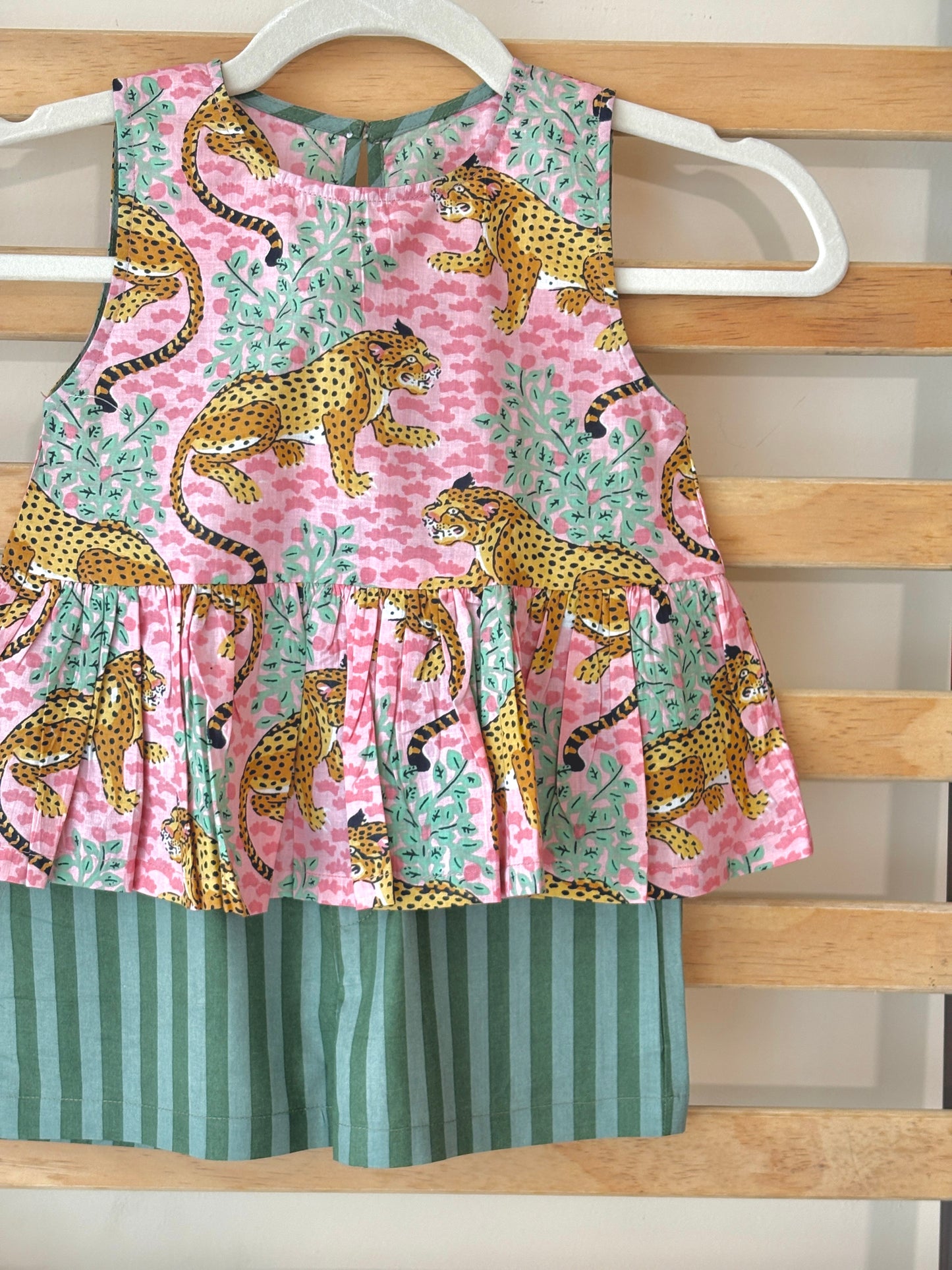 Pug Marks Peplum & Shorts Set