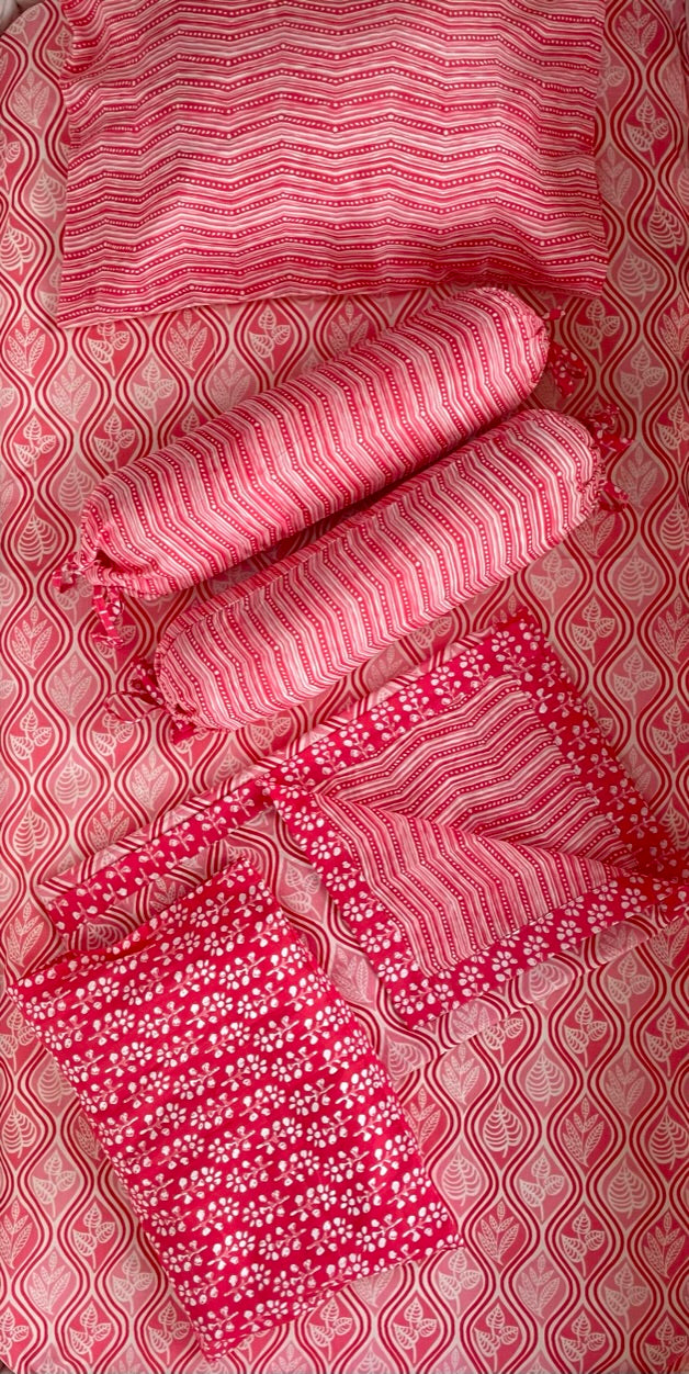 Pink Paradise Cot Bedding Set