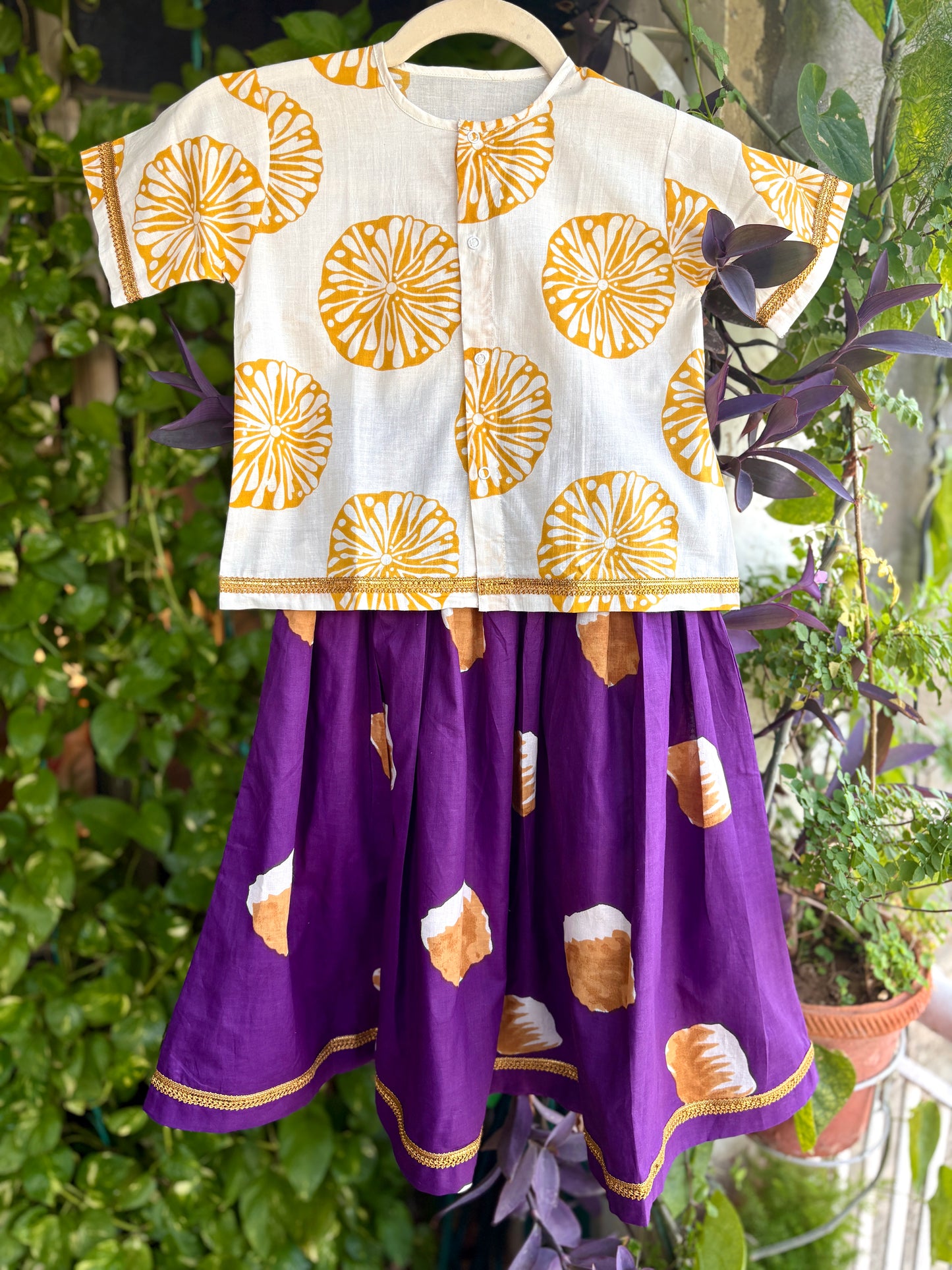 Purple Sun Lehenga Set