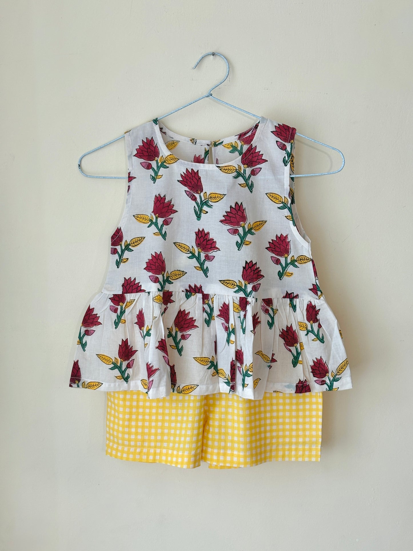 Sun Rose Peplum & Shorts Set