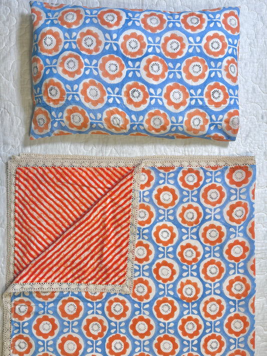 Poppy  Dohar and Pillow Set