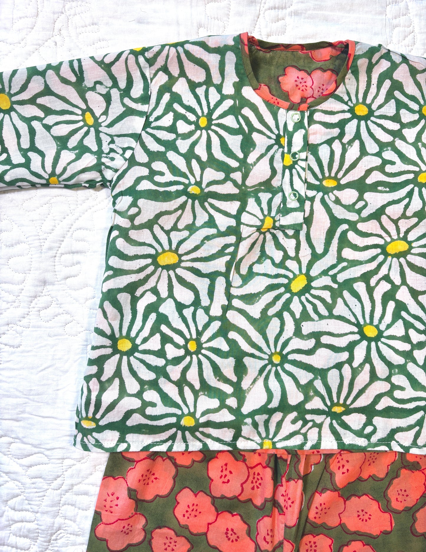 Orange Bloom Reversible Coords