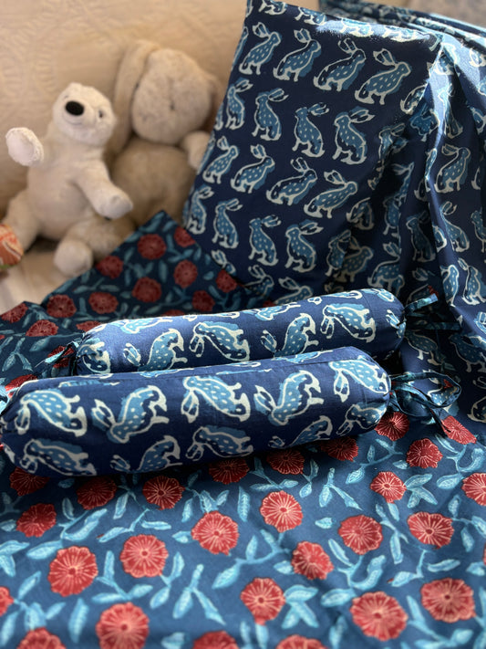 Blooming Bunnies Cot Bedding Set