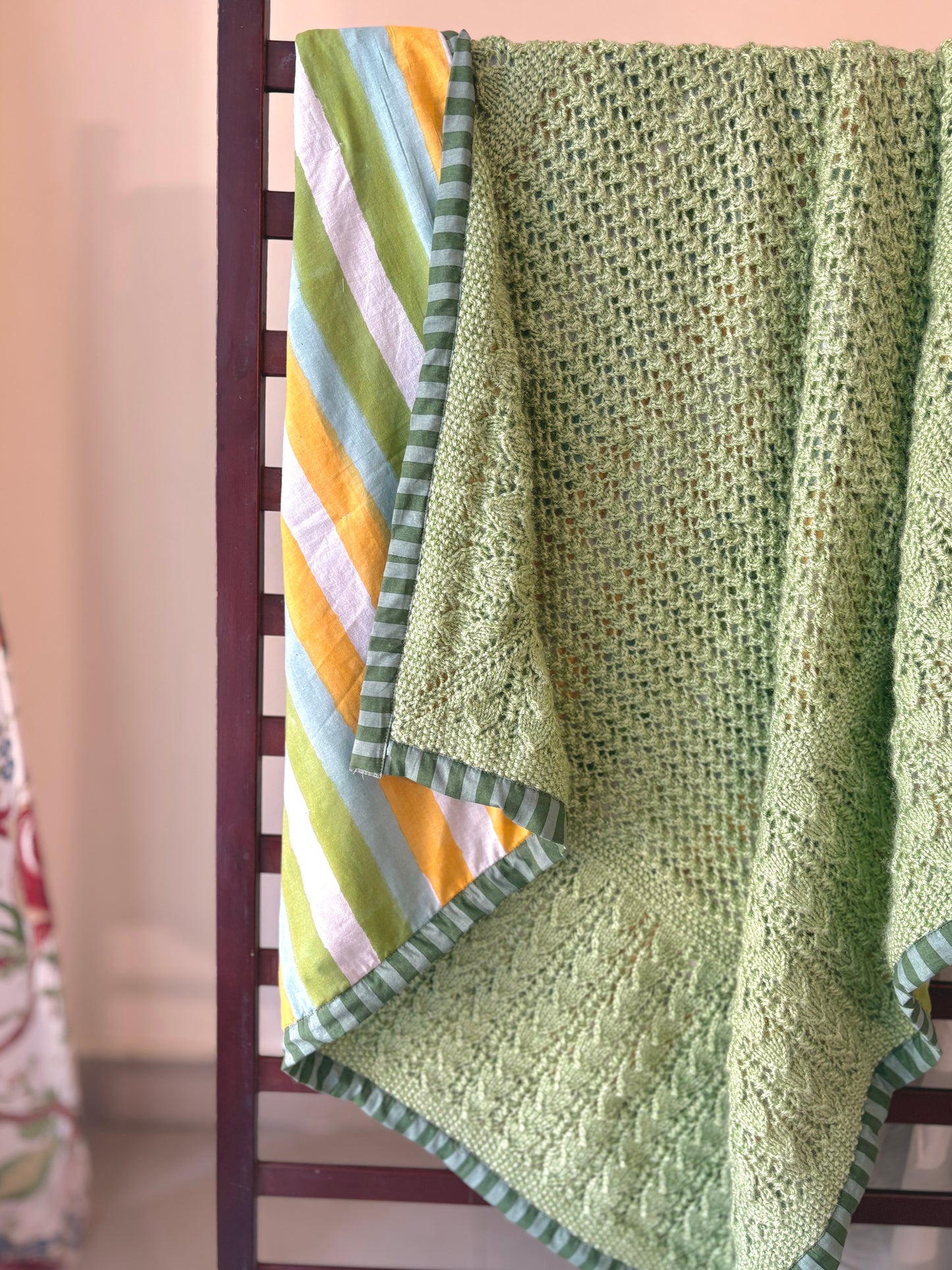 Cucumber Knitted Blanket
