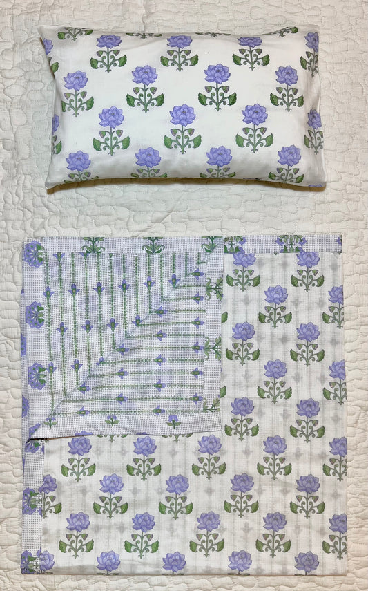 Misty Pond Dohar and Pillow Set