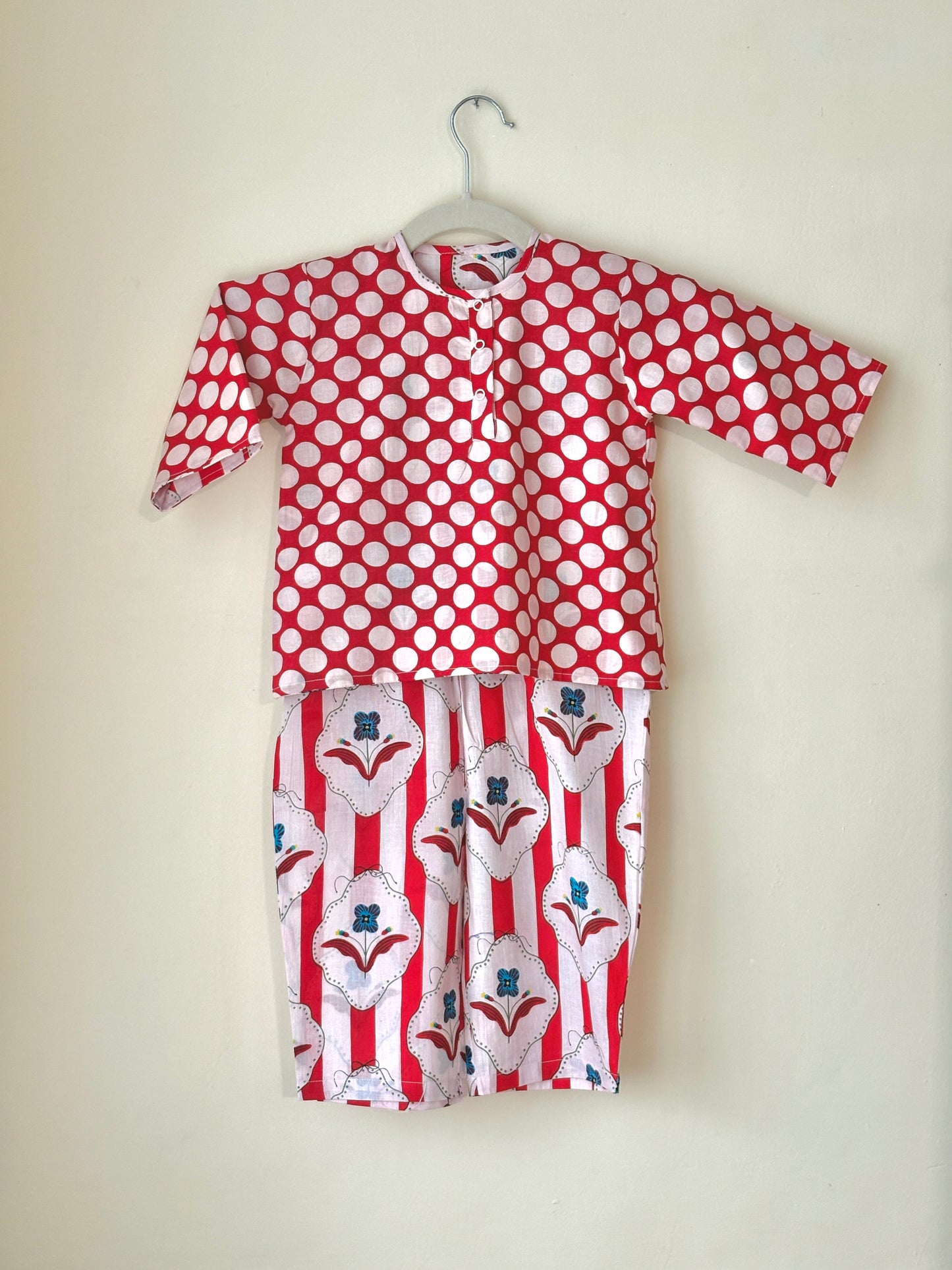 Red Polka Reversible Coords