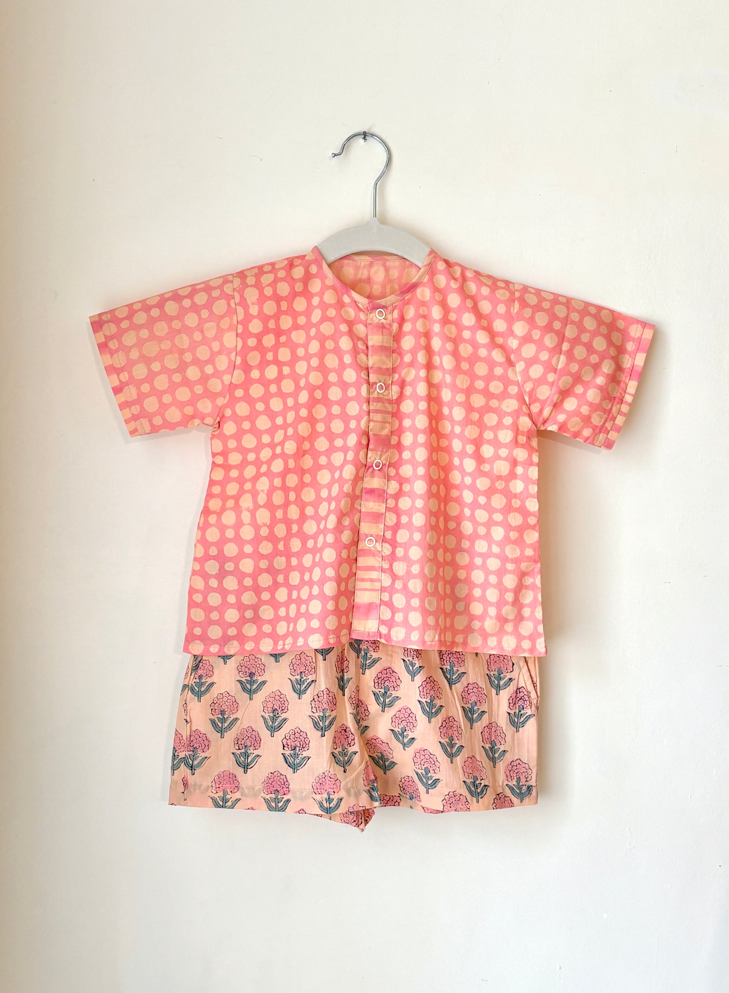 Peach Tree Shorts Set