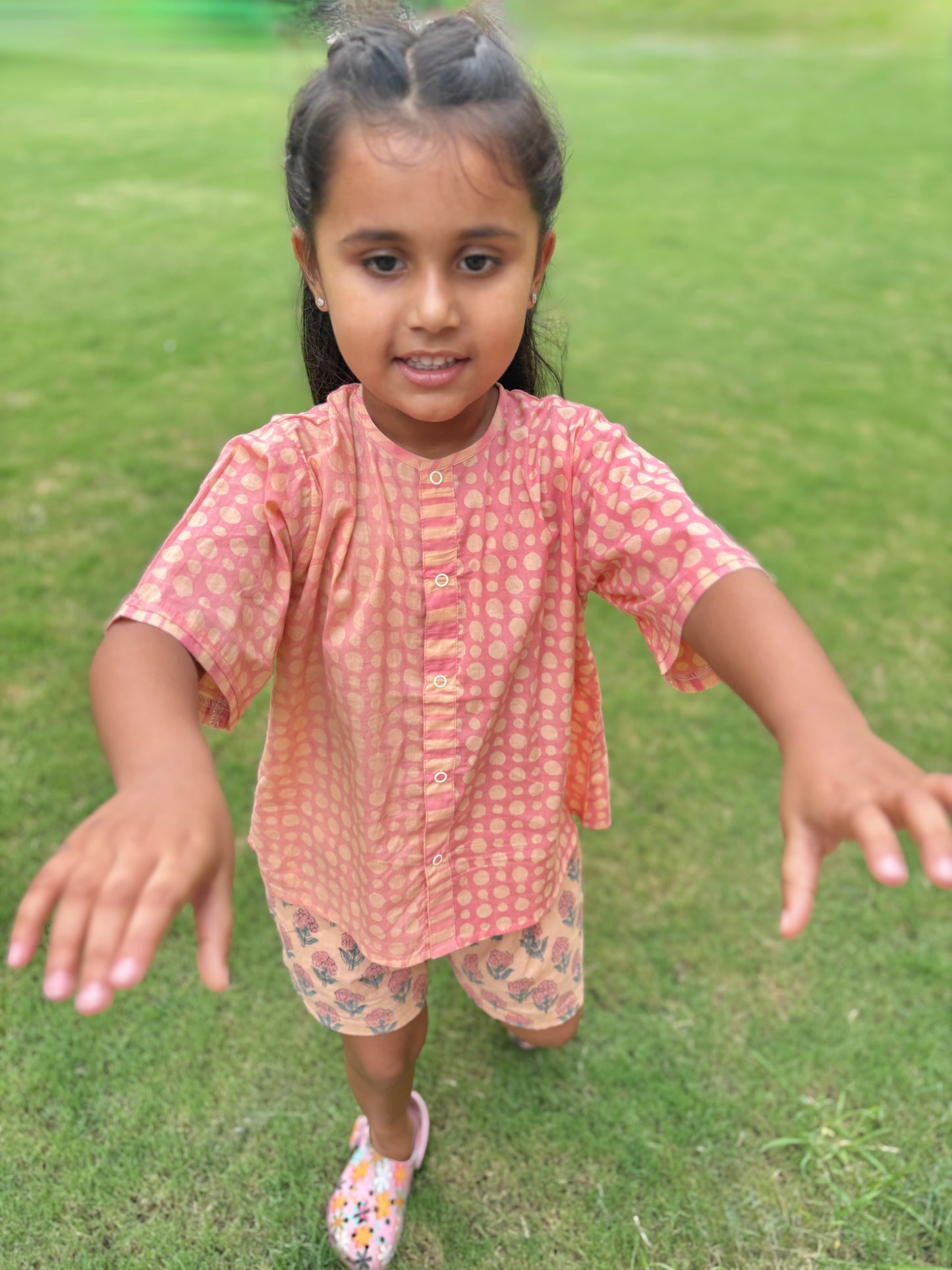 Peach Tree Shorts Set