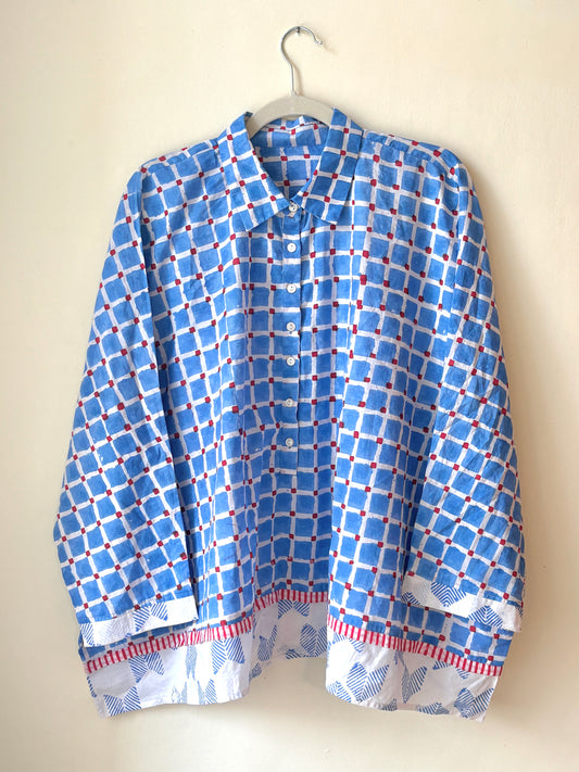 Blue Picnic Flo' Shirt for Moms