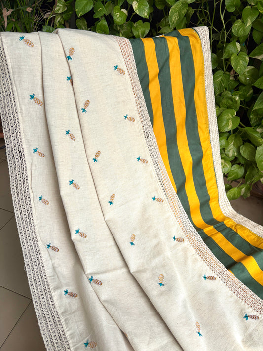 Pina Colada Embroidered Dohar