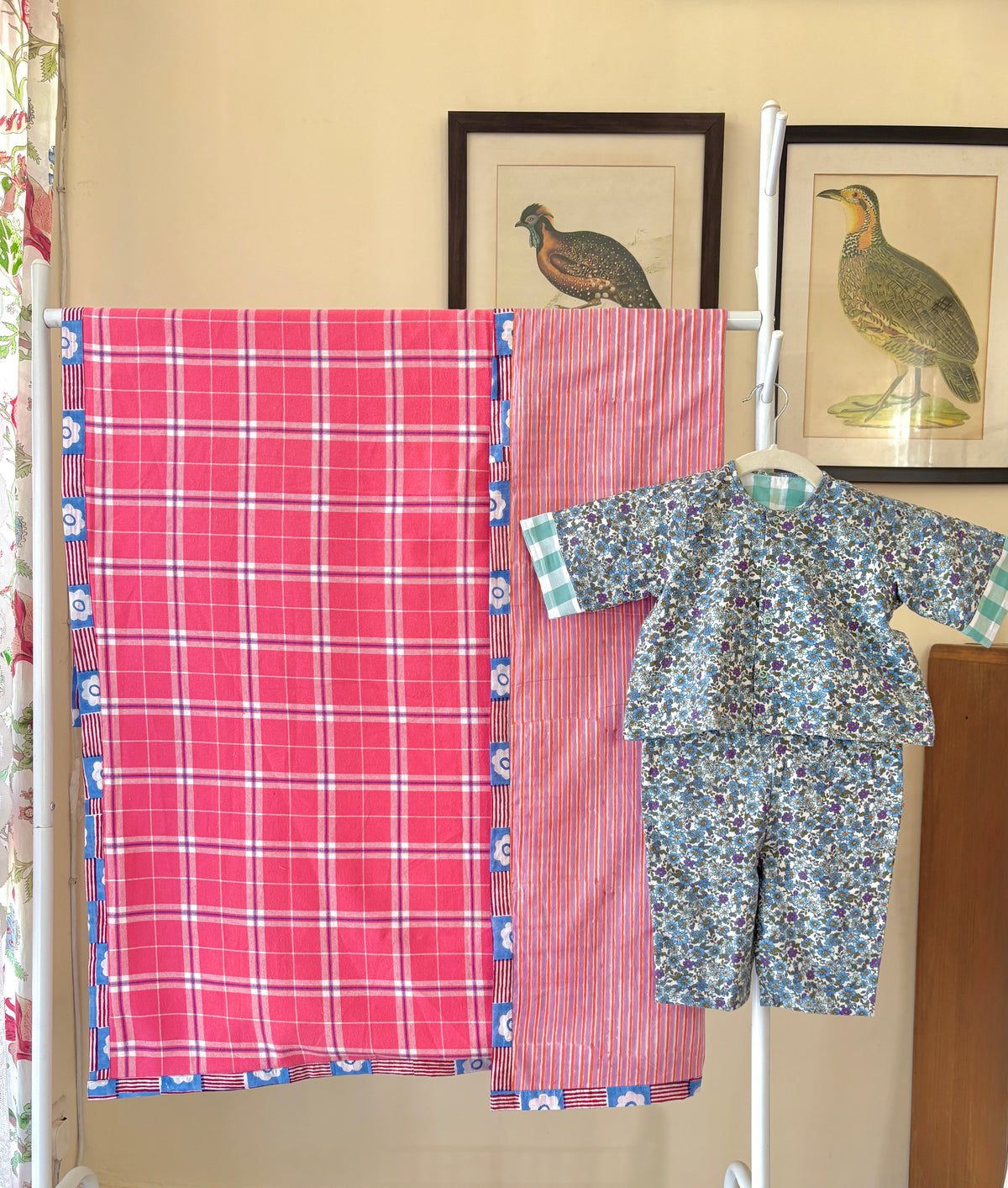 Winter Bloom Flannel Blanket & Coords for New Borns