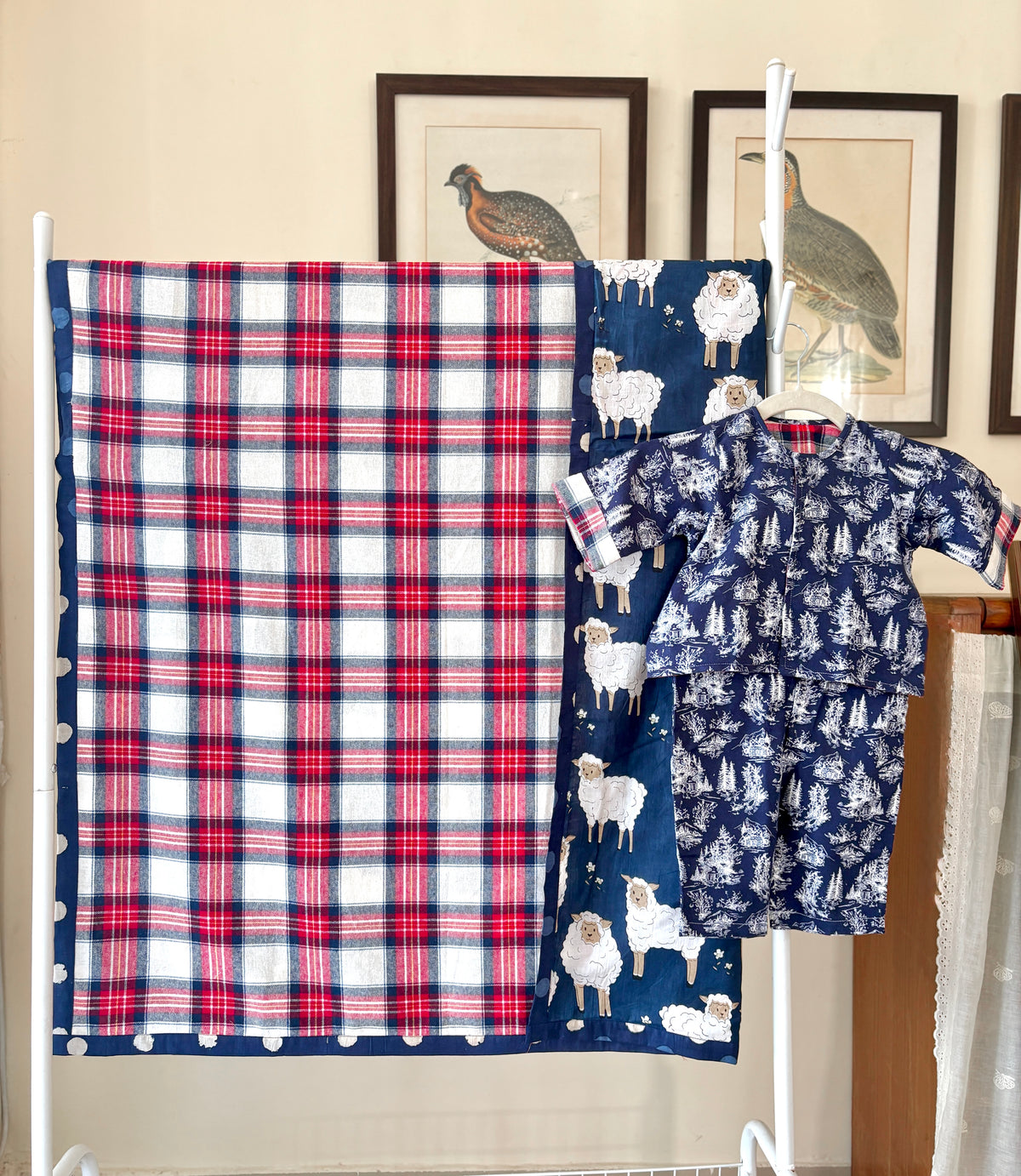 Silent Night Flannel Blanket & Coords for New Borns
