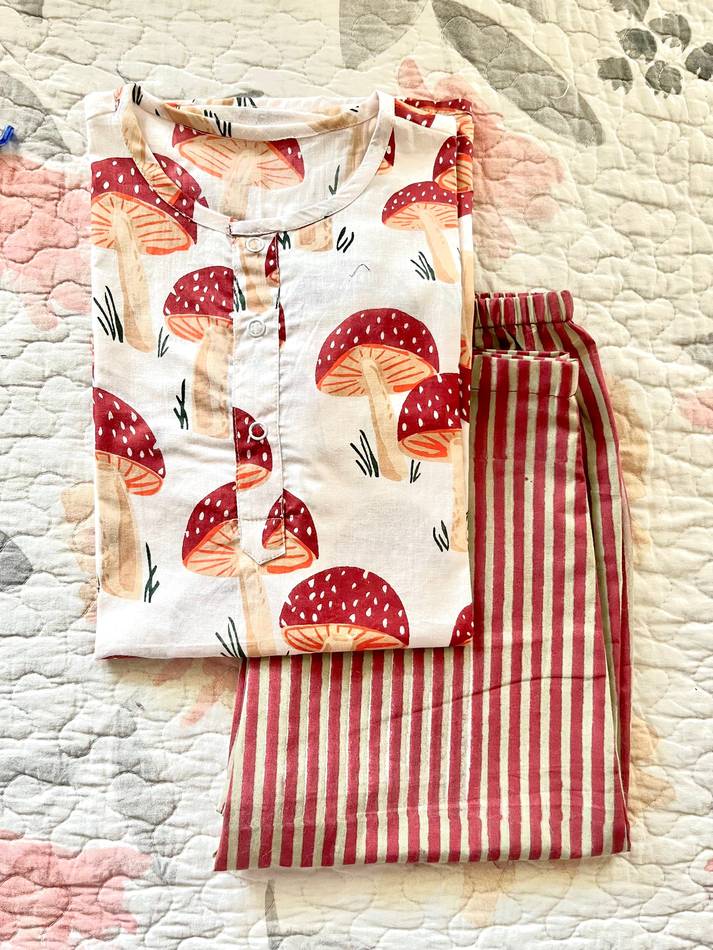 Magic Mushrooms Kurta Pajama Set