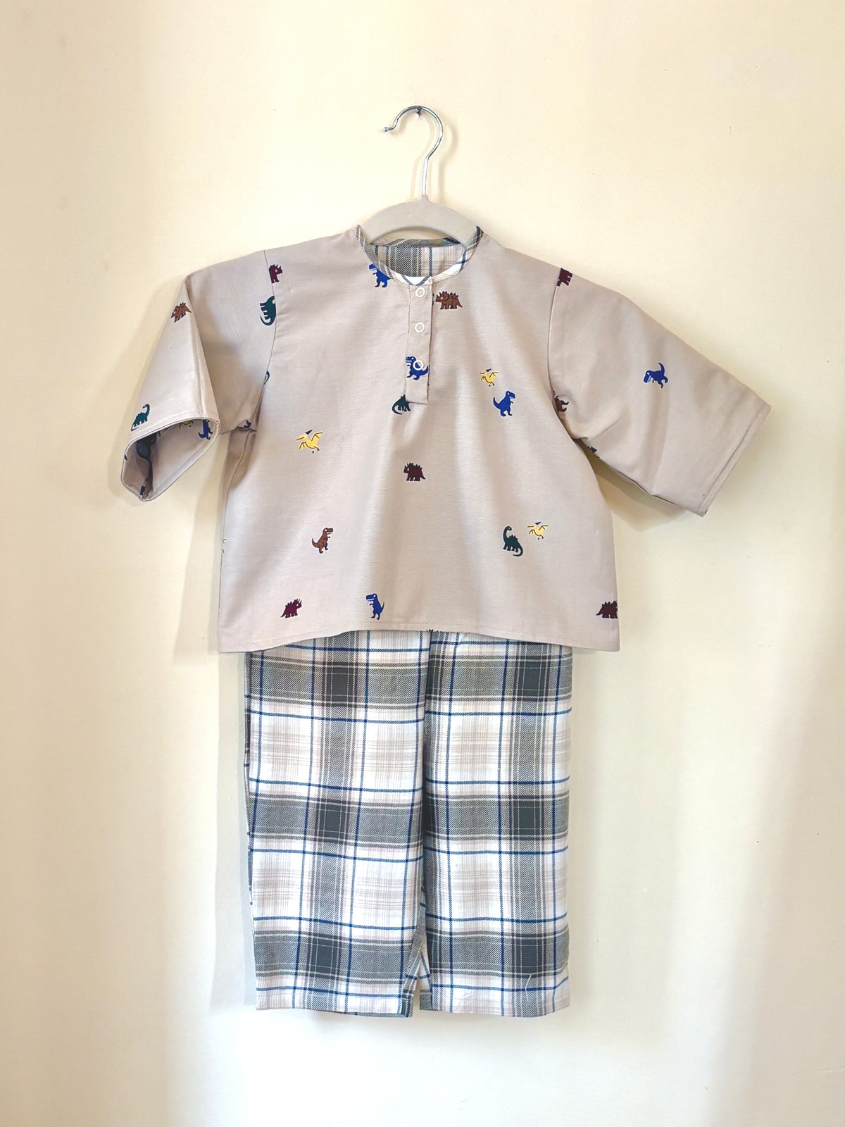 Vintage Dino Flannel Reversible Coords