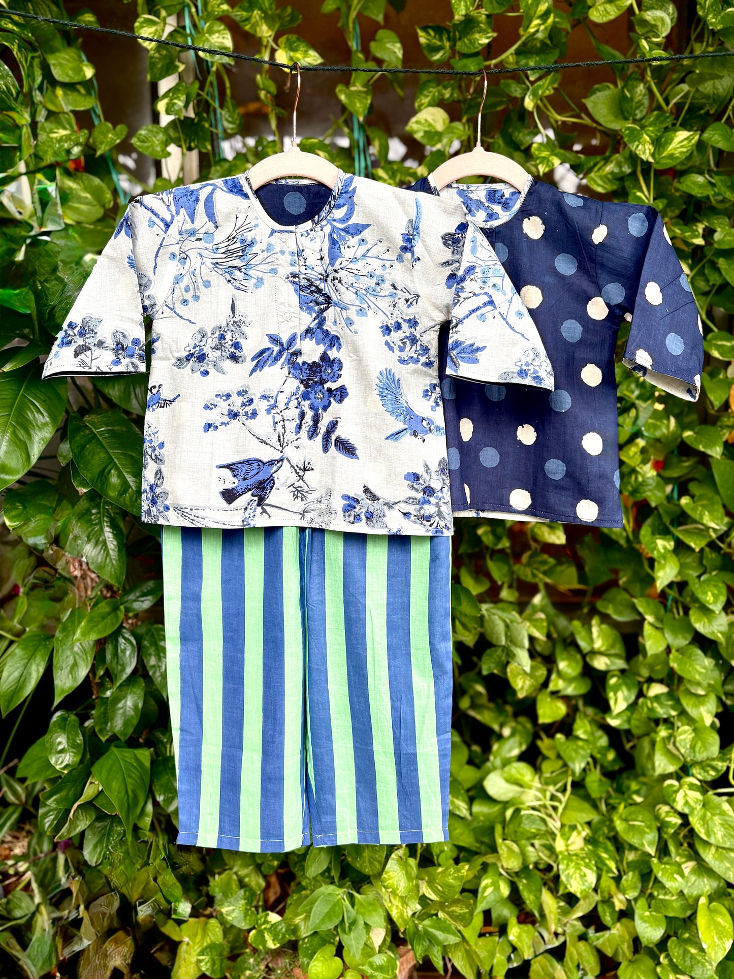 Blue Porcelain Reversible Coords