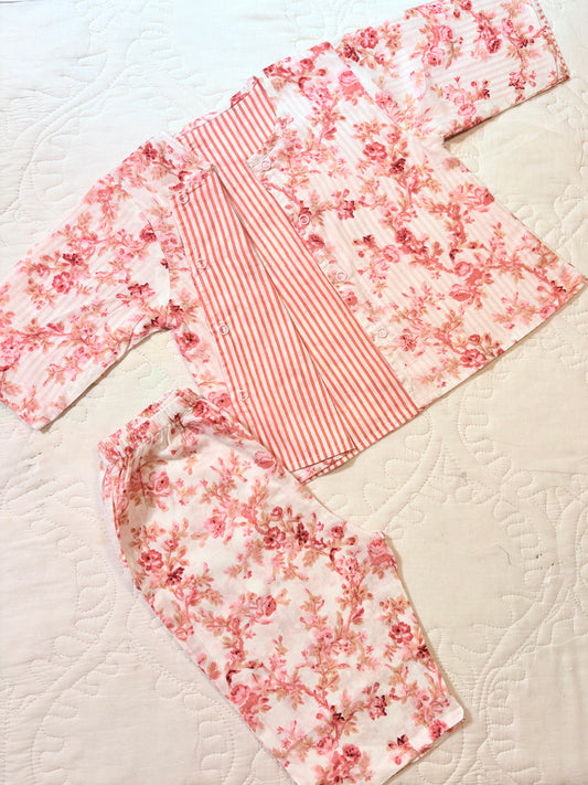 Peach Blossoms Reversible Coords