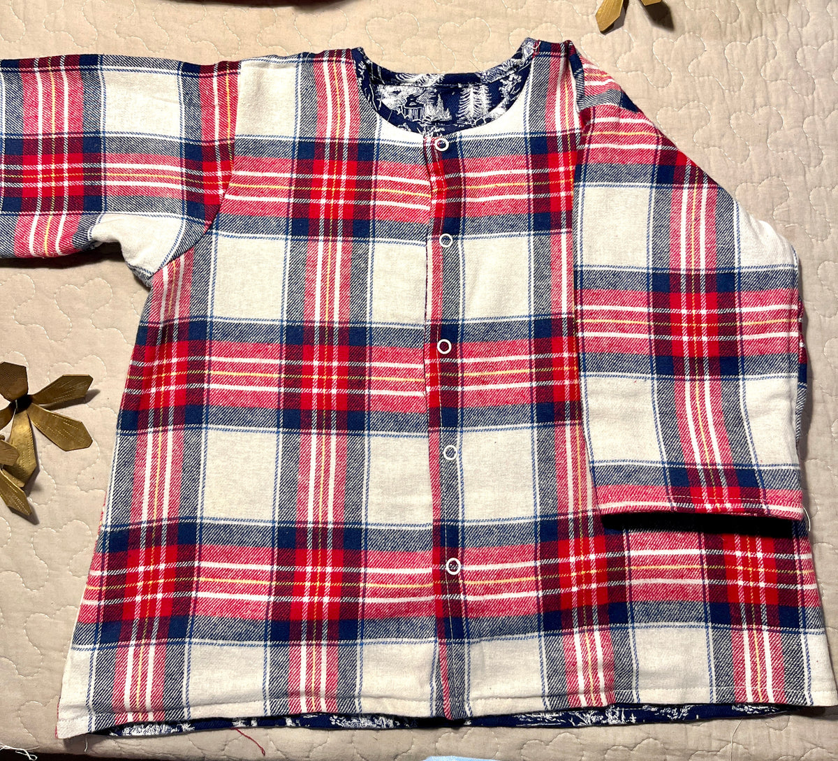 Silent Night Flannel Blanket & Coords for New Borns