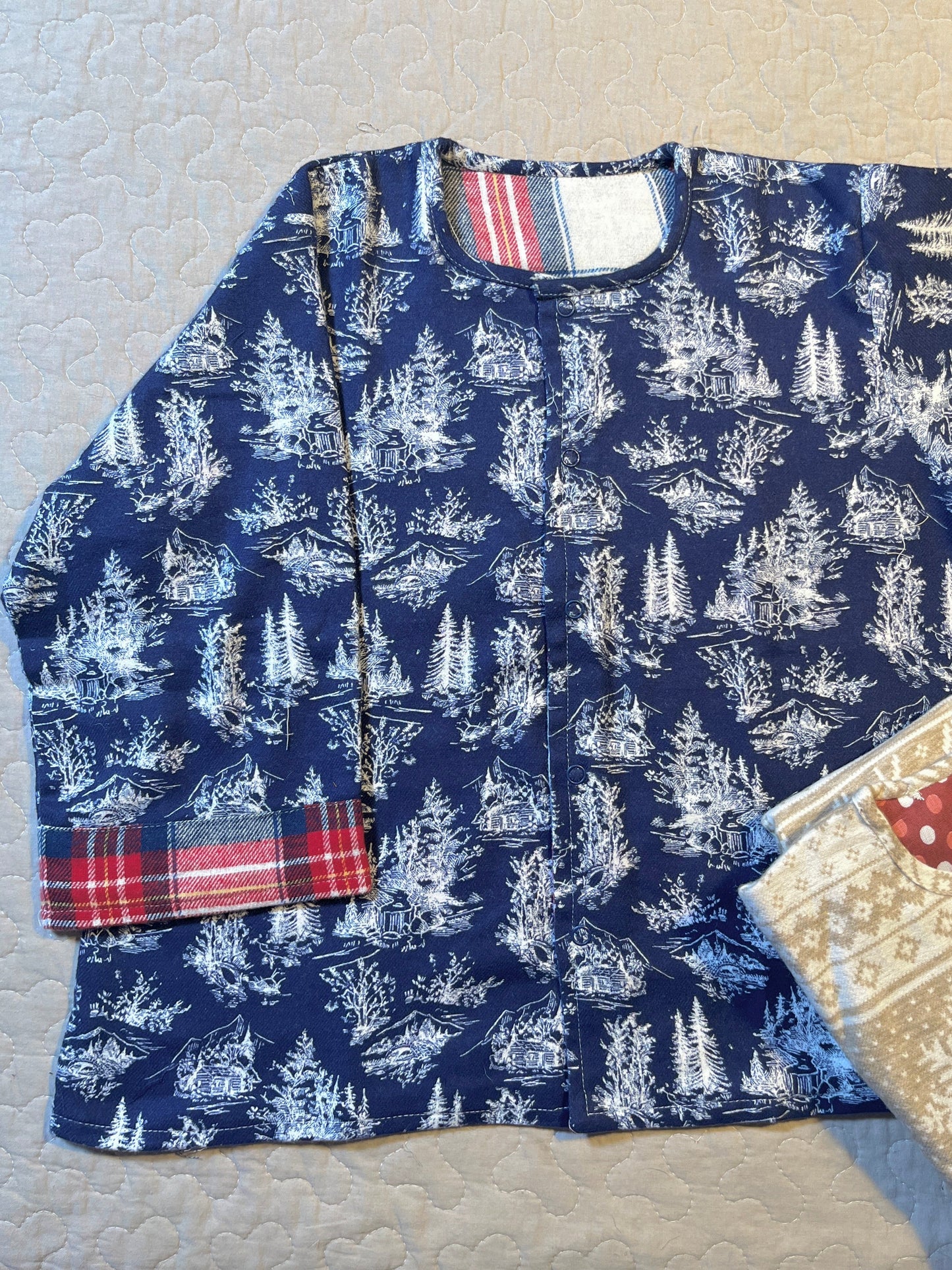 Silent Night Flannel Reversible Coords