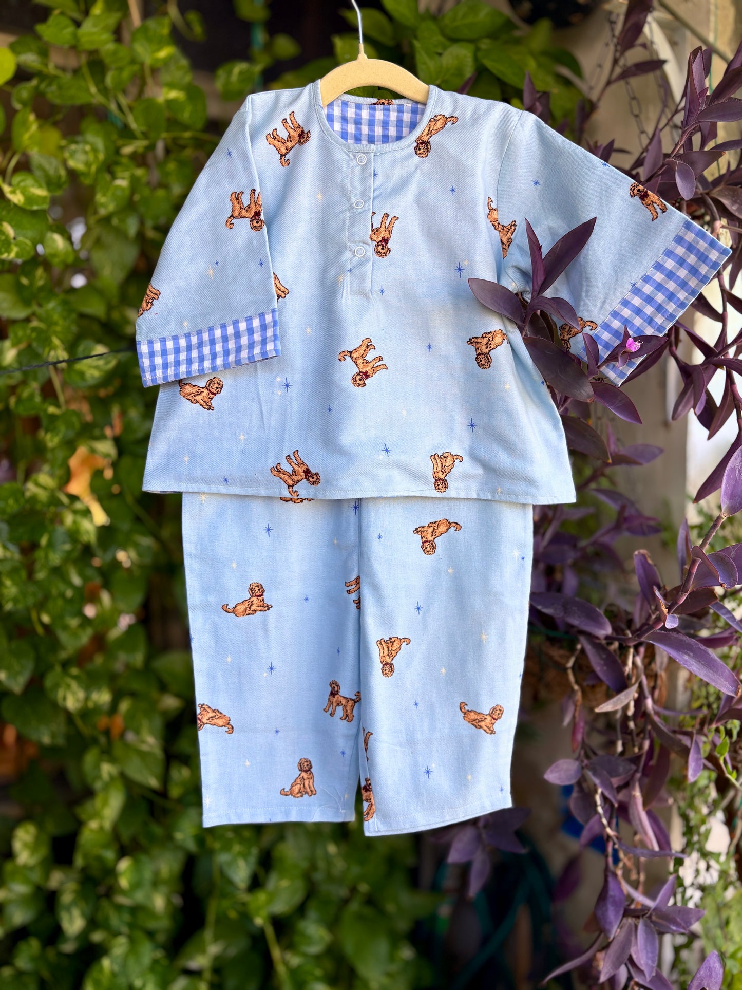 Puppy Star Flannel Reversible Coords