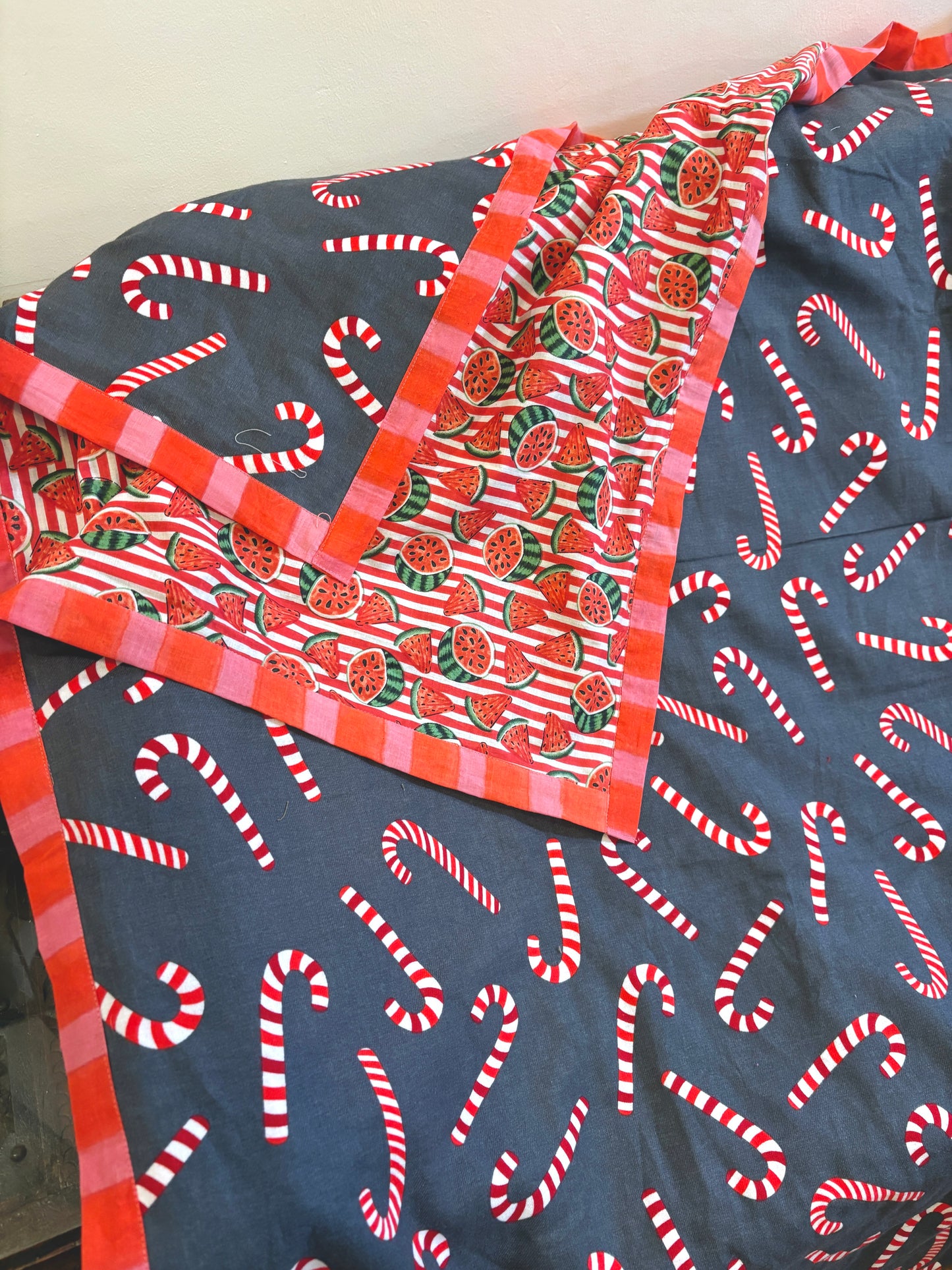 Candied Watermelon Full Size Flannel Blanket