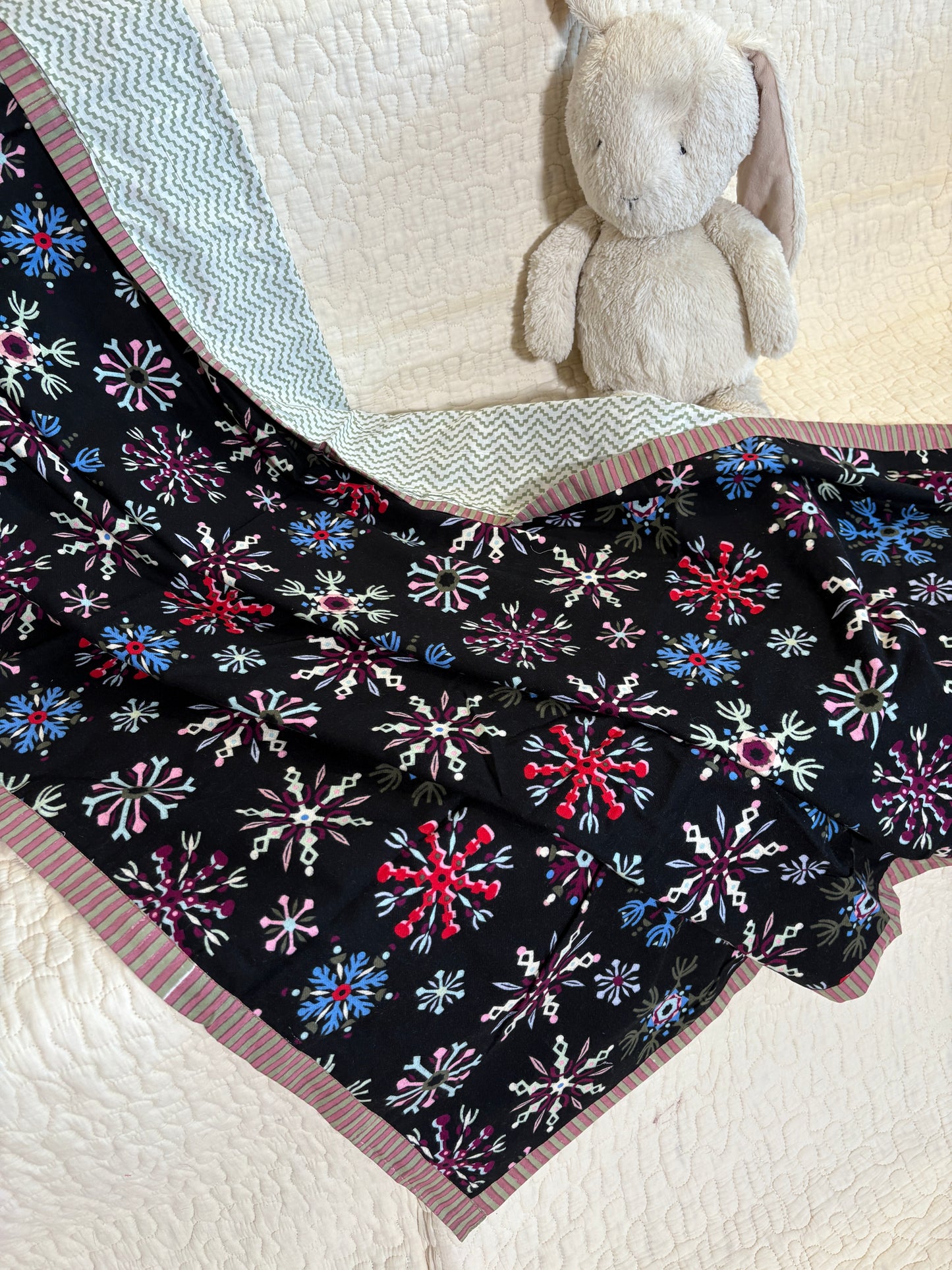 Snowflake Flannel Blanket